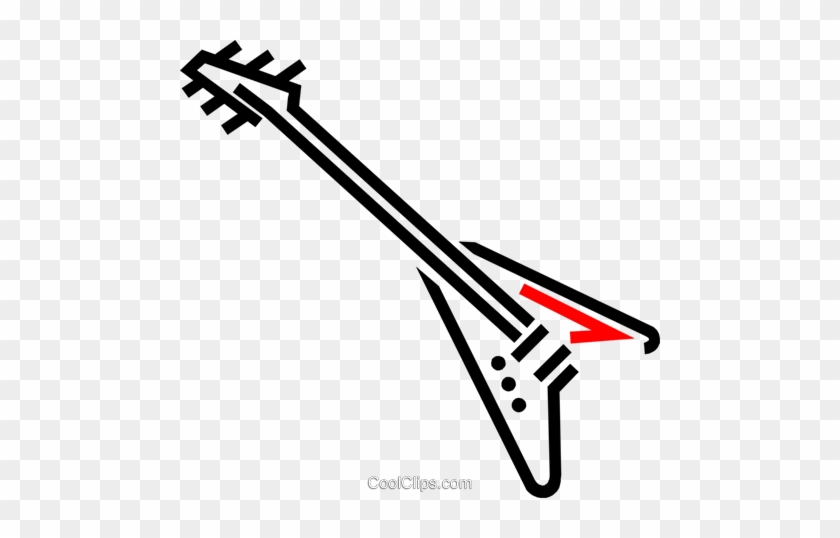 Electric Guitars Royalty Free Vector Clip Art Illustration - Electric Guitar #1295161
