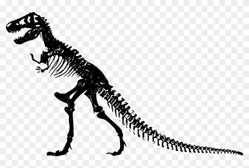 Fossil Clipart Dino - Dinosaur Skeleton Clip Art #1295229