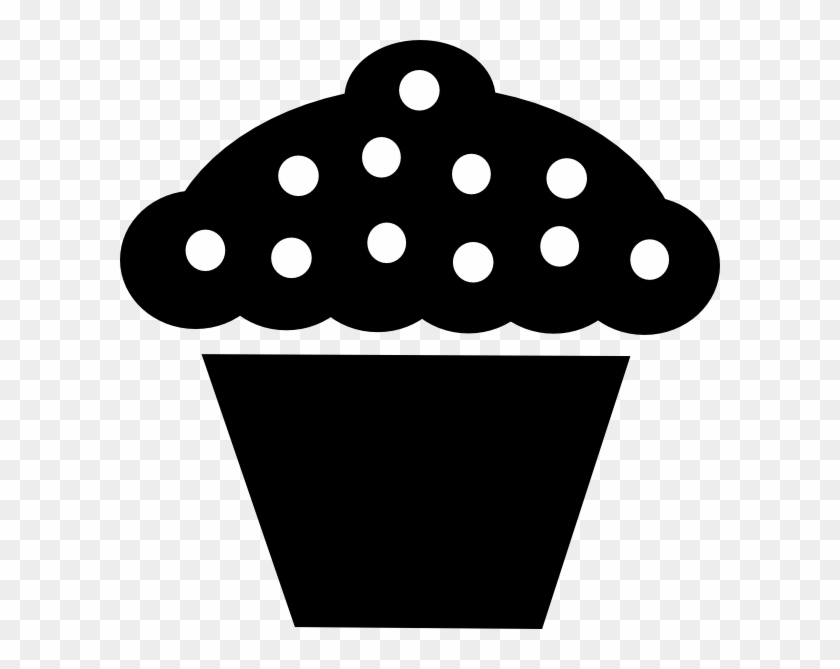 Cupcake Clipart Black And White Cupcake Clipart Black - Cupcake Clipart Black #1295236