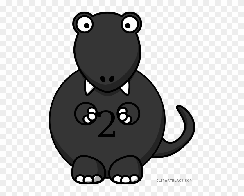 Amazing Dinosaur Animal Free Black White Clipart Images - Dinosaur Clipart #1295237