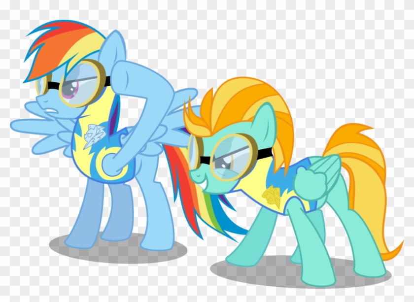 Silver And Rarity, Lightning Dust, Rainbow Dash, Safe, - Lightning Dust #1295418