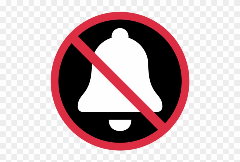 Bell, Forbidden, Mute, No, Not, Prohibited, Quiet, - Circle #1295519