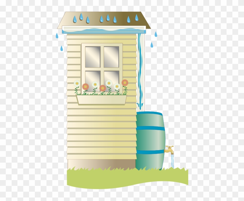 Rain Clipart House - Barrel #1295550