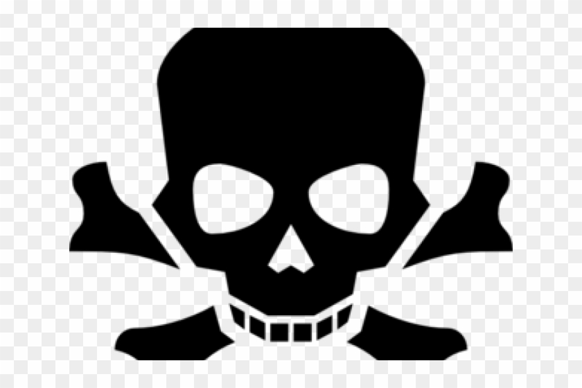 Skull Clipart Sign - Skull And Crossbones Poison #1295646