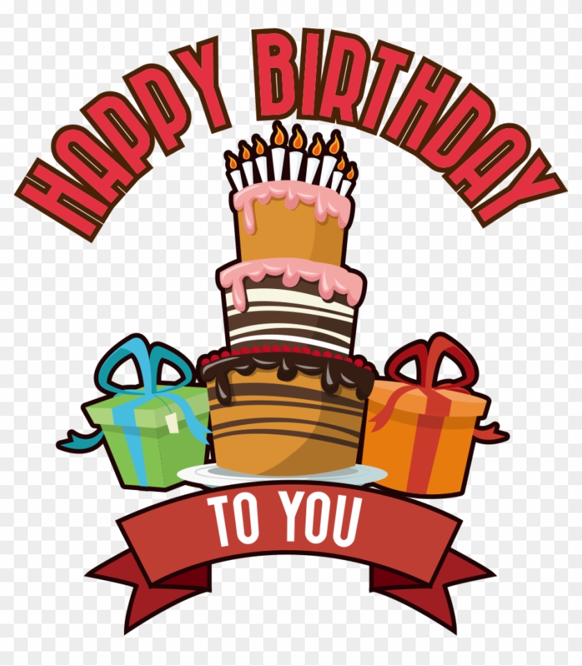 Birthday Cake Gift Clip Art - Birthday #1295674