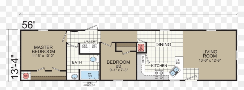 Diamond 1460 203 Built By Dutch Housing In Topeka, - Floor Plan #1295694