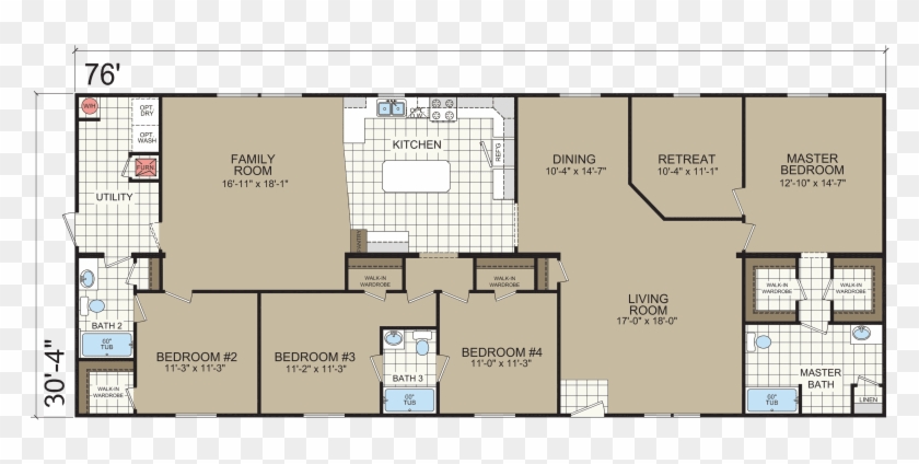 Diamond 3280 203 Built By Dutch Housing In Topeka, - Floor Plan #1295717