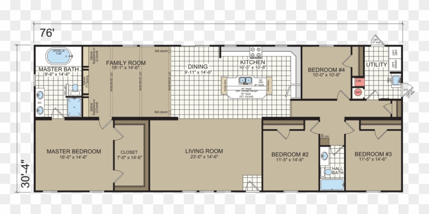 Hartwell Built By Champion Homes In Lillington, Nc - Floor Plan #1295773