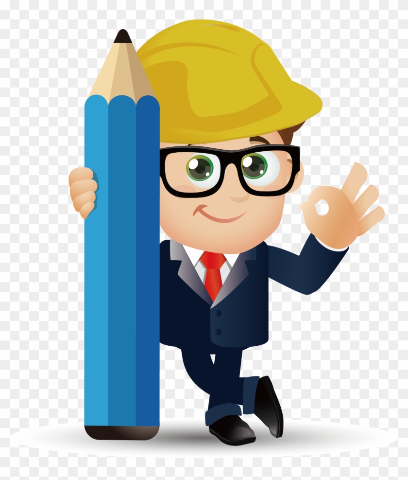 Architectural Engineer Vector Material 1885*2127 Transprent - Engineer Cartoon Png #1295828