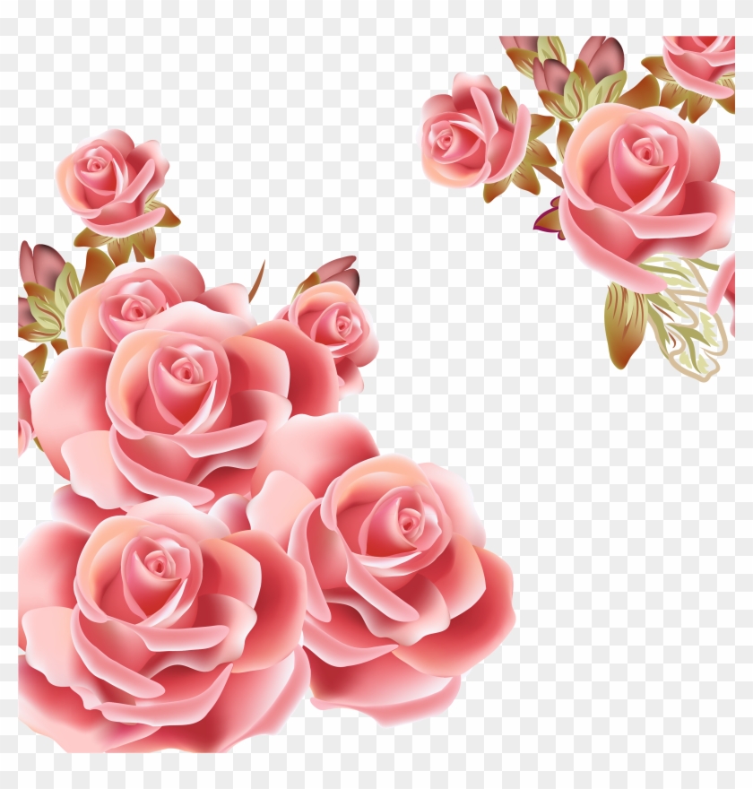 Flower Rose Pink Clip Art - Flower Rose Pink Clip Art #1295862