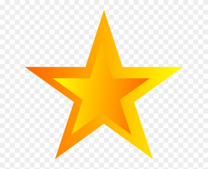 Star, Asterisk, Five-pointed, Celebrities - Orange Star Png #1295874