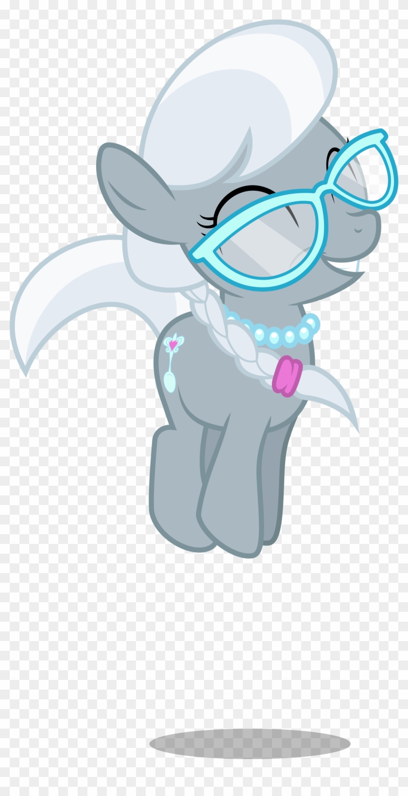 My Little Pony Friendship Is Magic Diamond Tiara And - Silver Spoon Mlp Happy #1295935