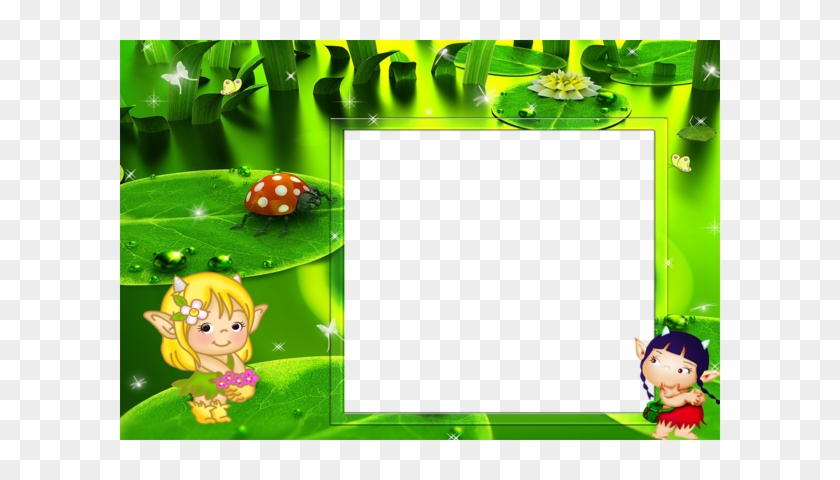 Green Kids Transparent Photo Frame - Frames Design For Kids Png #1296072