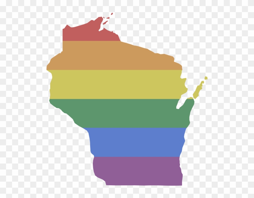 Lgbt Wisconsin - Shape Of Wisconsin Png #1296102