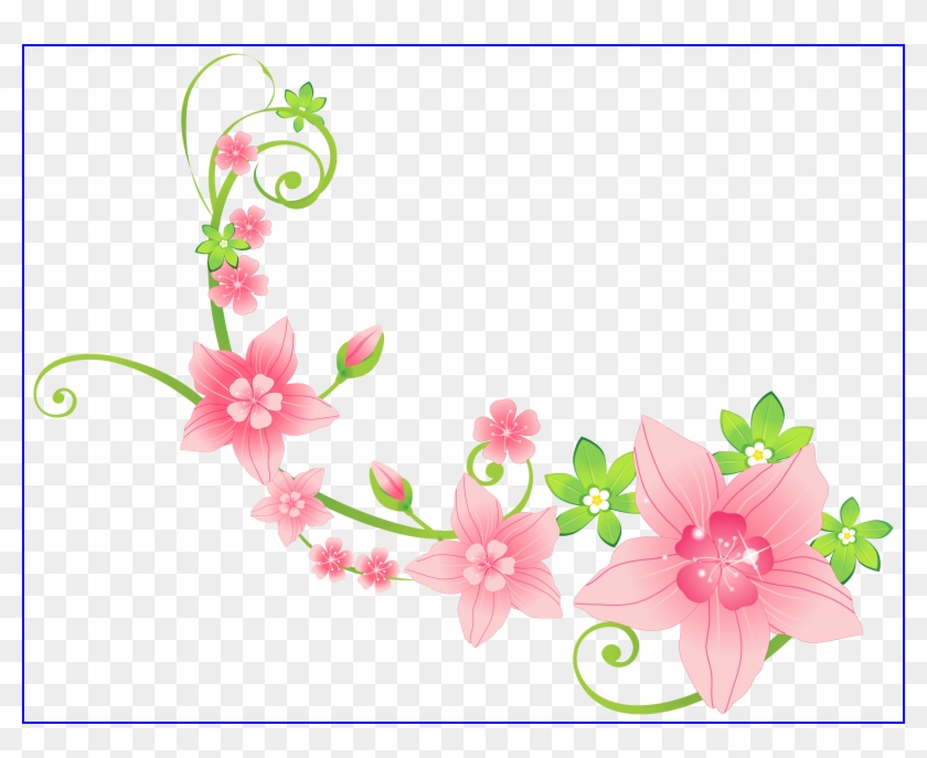 Red Rose Border Red Rose Border Corner Png Awesome - Flower Decoration Png #1296109