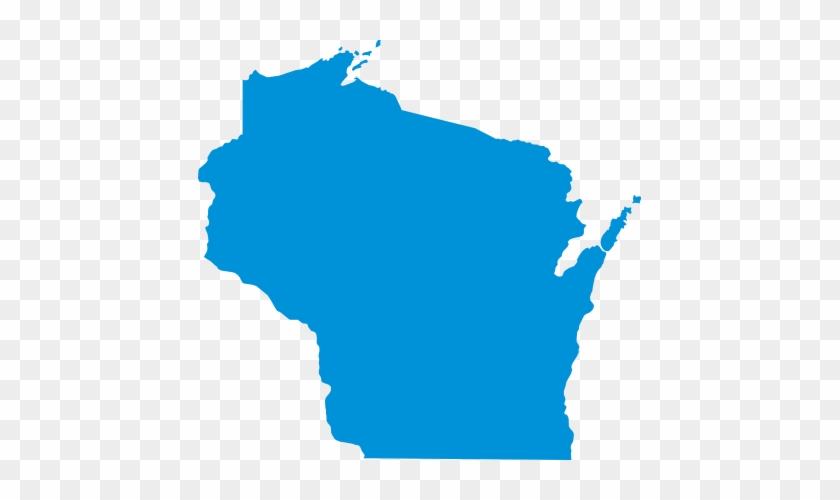 Map Of Wisconsin Vector #1296128