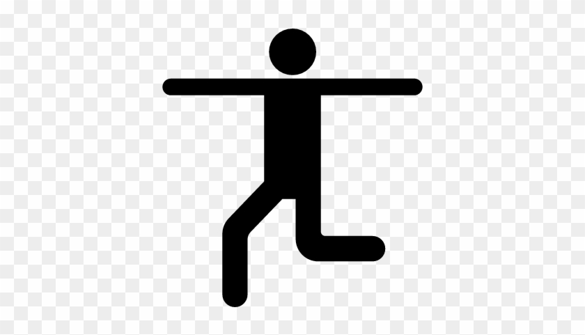 Skipping Silhouette Vector - Silhouette Skipping Person #1296265