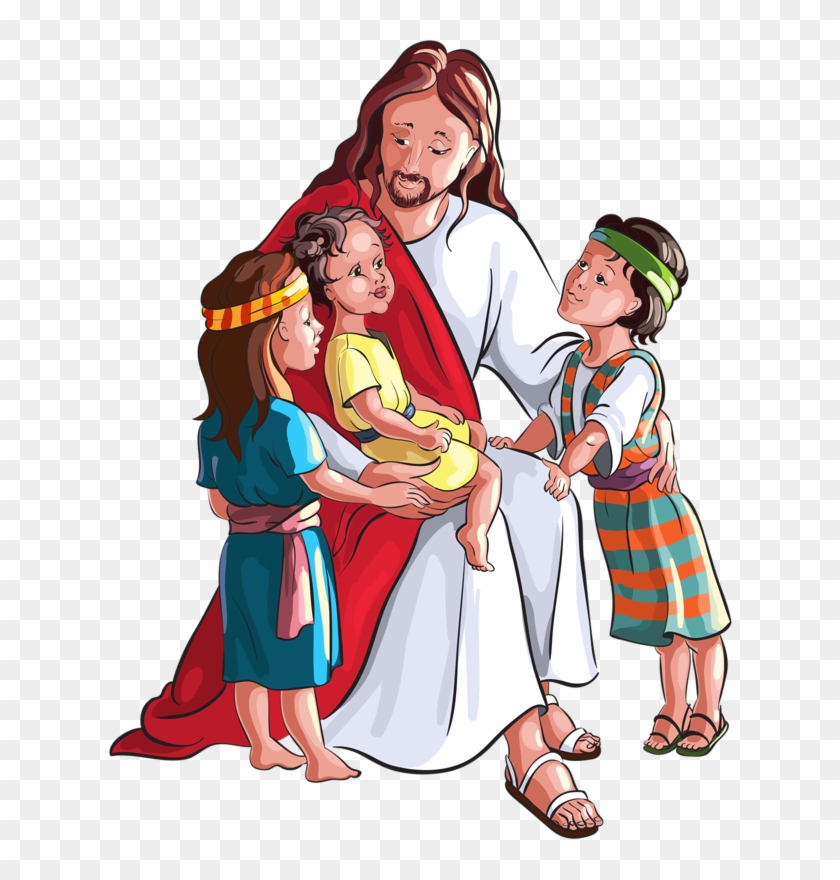 Child Bible Depiction Of Jesus Clip Art - Jesus And Children #1296294