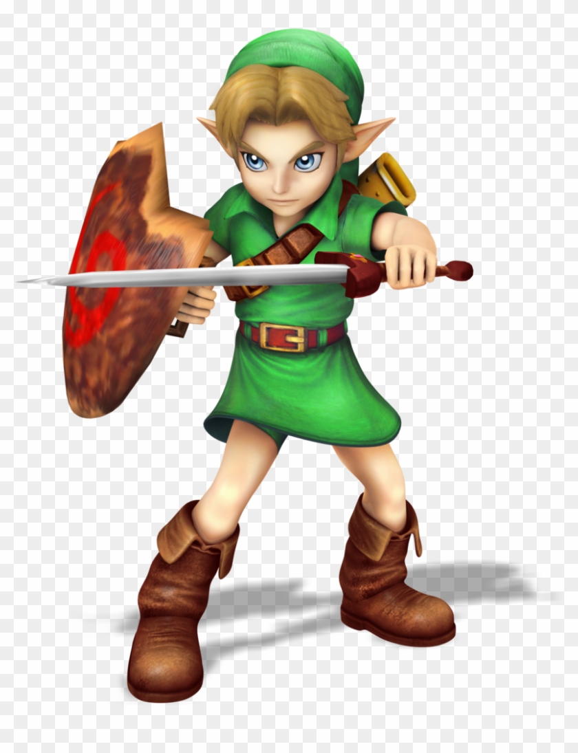743 Young Link Ssb4 Like Render By Nibroc Rock Super - Young Link Smash Bros #1296303