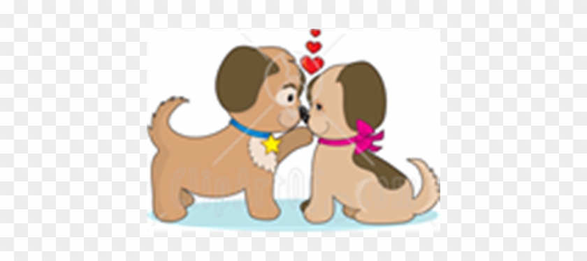 Kissing Clipart Puppy Love - Puppy Love Clipart #1296364