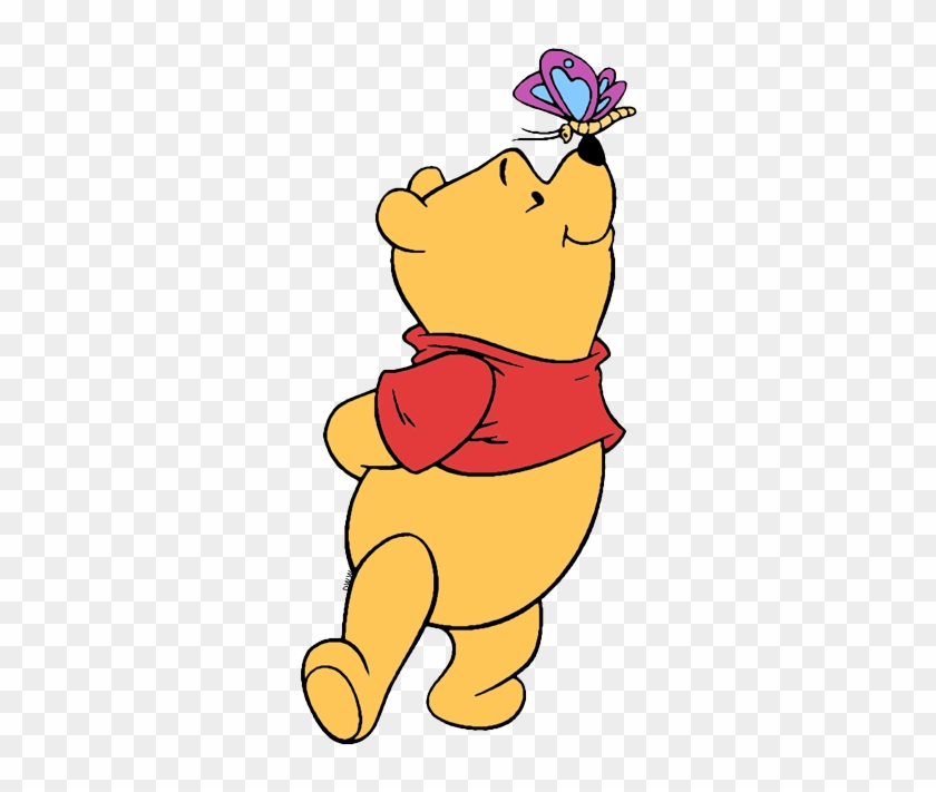 Winnie The Pooh Clipart Butterfly - Winnie The Pooh Coloring Pages #1296400