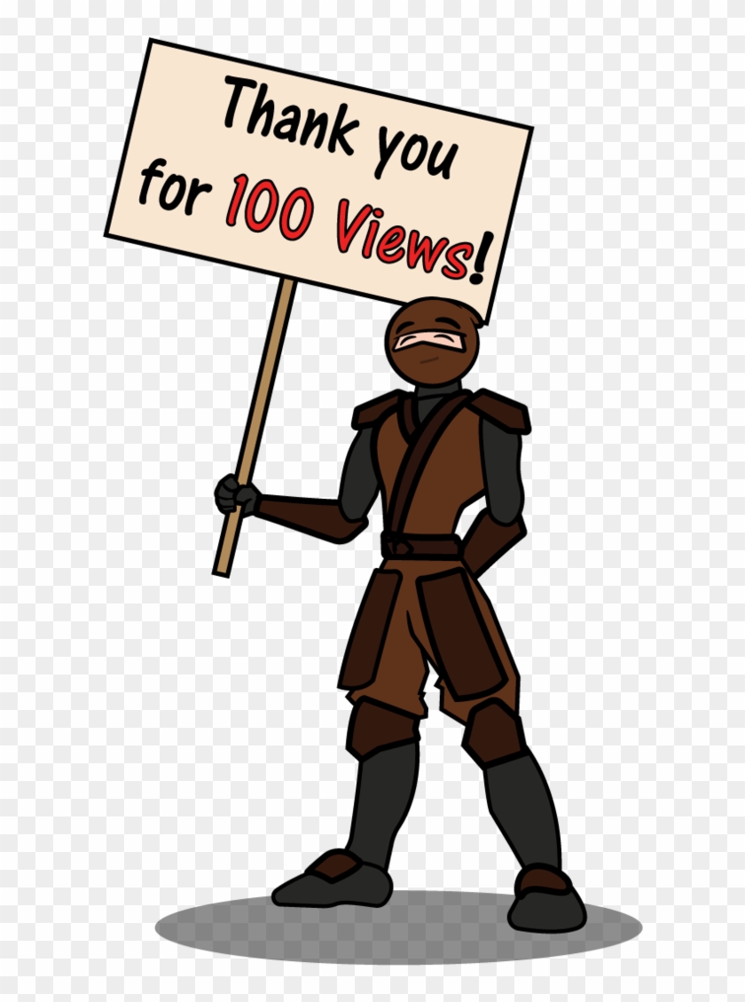 Thank You For 100 Views By Mrcoffeeninja - Glasses-thank You, Teacher Card #1296419