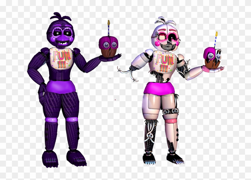 Shadow Funtime Chica And Old By Fnaf-fan201 - Funtime Shadow Chica #1296492