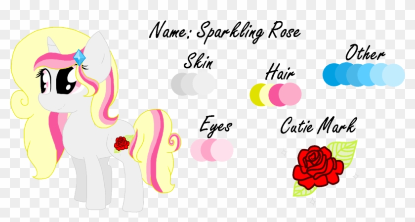 Sparkling Rose Ref Sheet By Cutiekittyfoxpainter - Sparkling Rose Ref Sheet By Cutiekittyfoxpainter #1296569