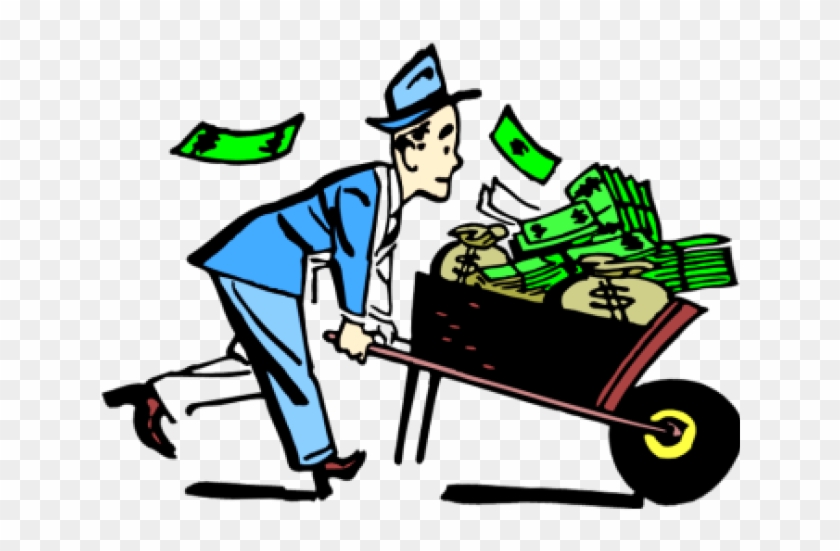 Make Money Clipart Bet - Wheelbarrow Of Money Clipart #1296787