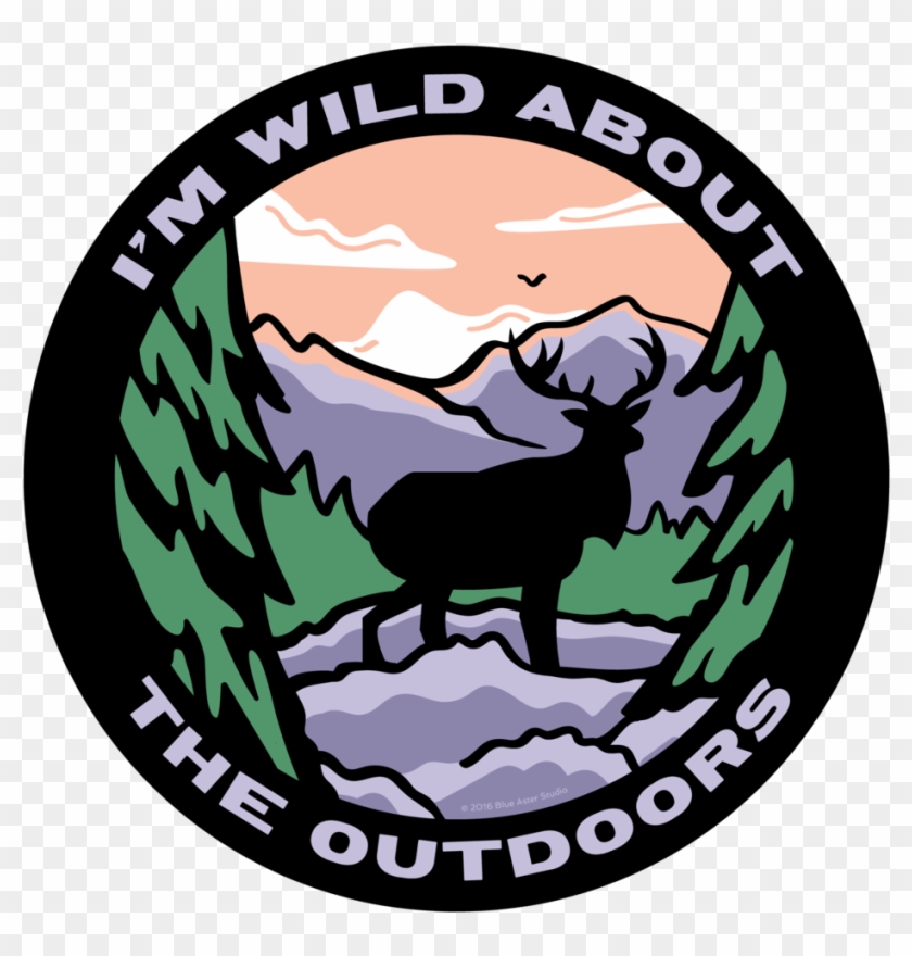 "i'm Wild About The Outdoors" Illustrated Design - Volleyball #1296789