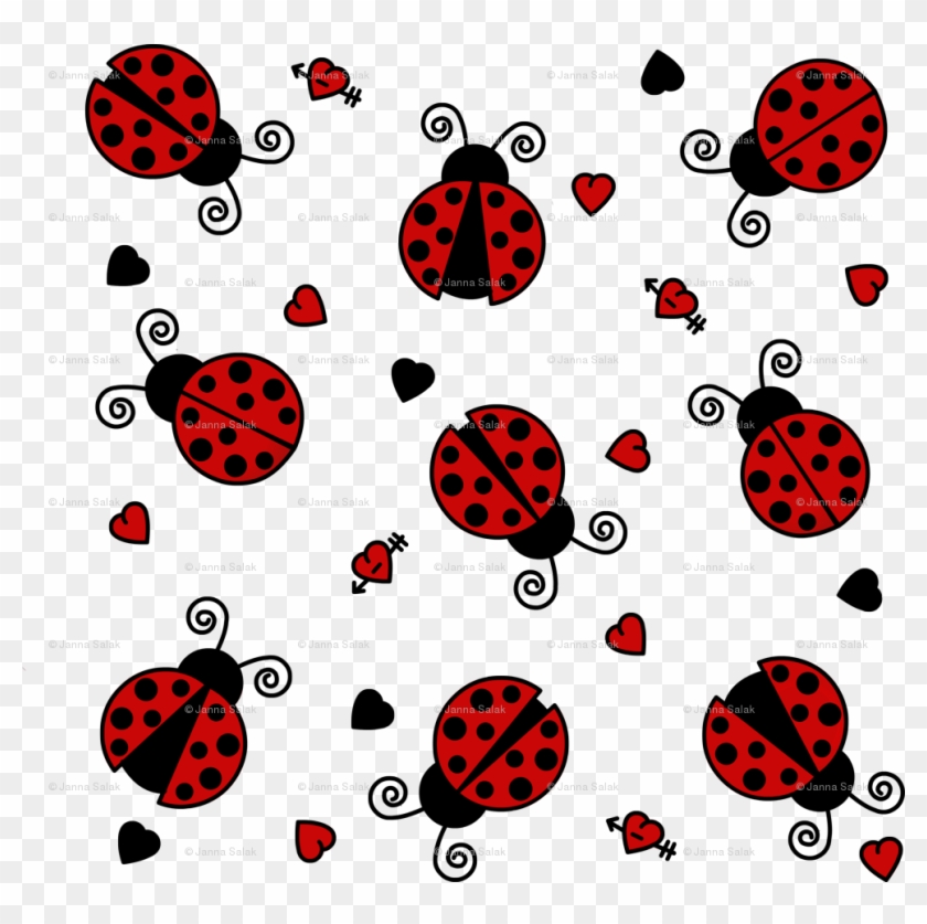 Ladybug Wallpaper Border Love Bug Ladybugs - Papel De Parede De Joaninhas #1296805