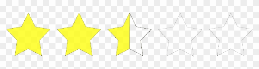 Star, Signs, Symbols, Rating, Stars, Half, - Rating Scale Stars #1296814