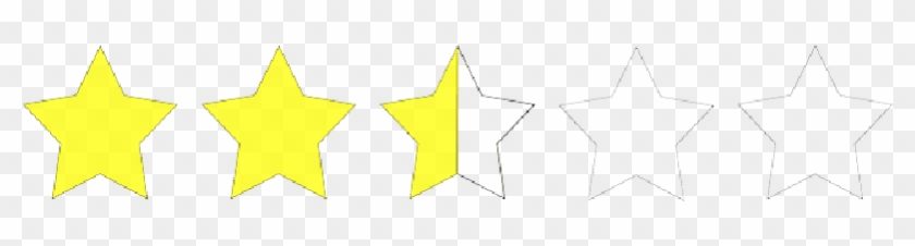 Star, Signs, Symbols, Rating, Stars, Half, - Rating Scale Stars #1296814