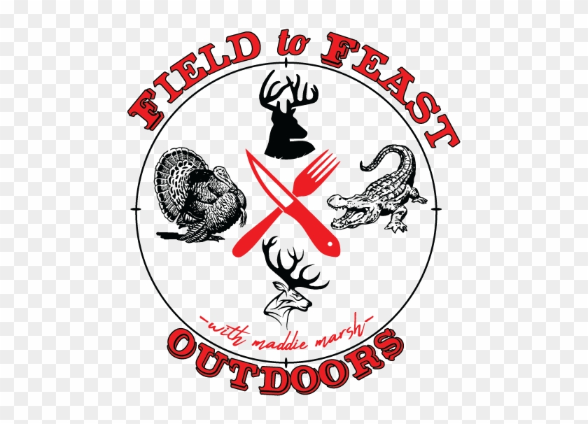 Field To Feast Outdoors Logo - Custom Kraze Alligators Observed In Area Warning 8" #1296837