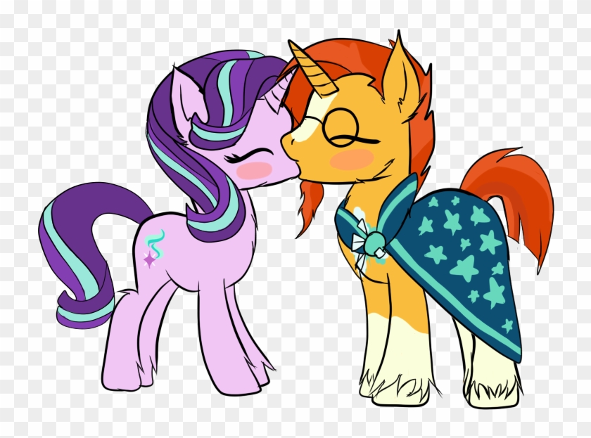 Male, Safe, Shipping, Starburst, Starlight Glimmer, - Starlight Glimmer And Sunburst Kiss #1296850