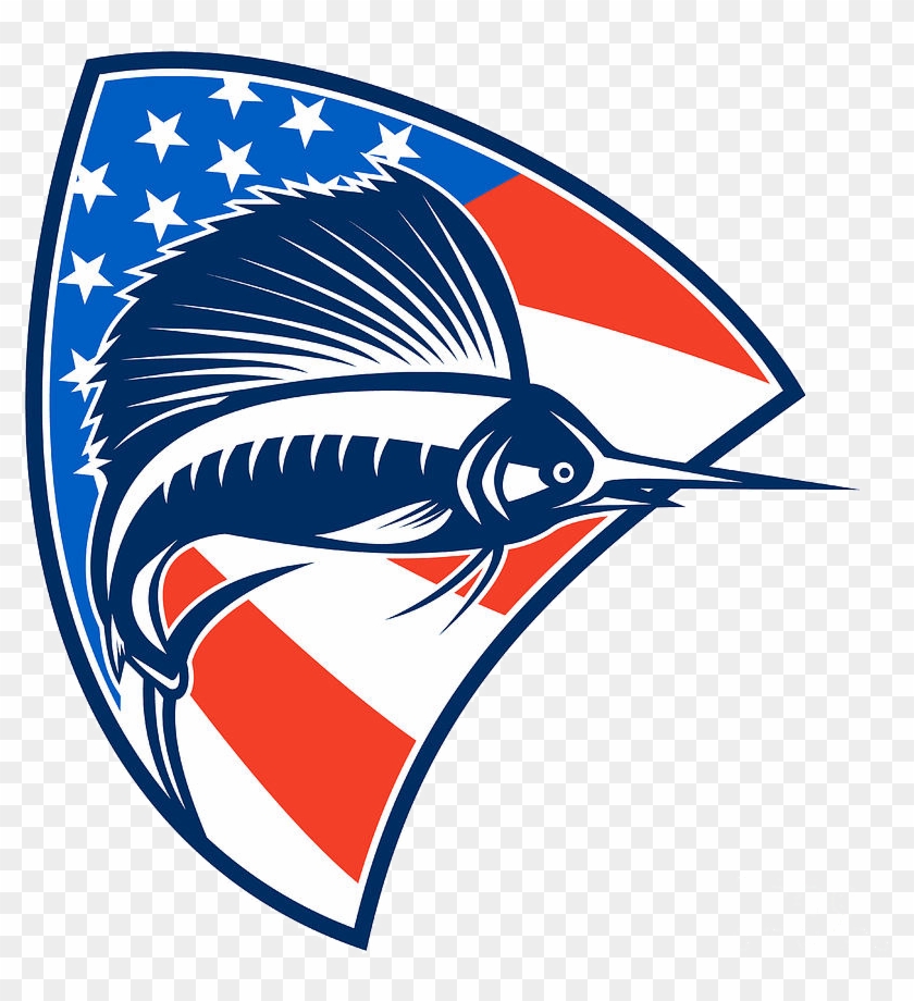 American Custom Marine Electronics - American Flag Sailfish #1297209