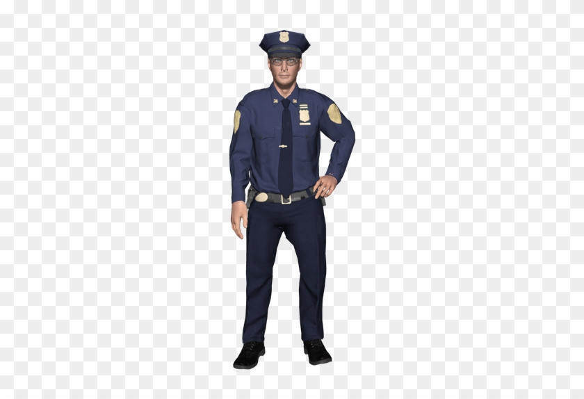 Uniform Policeman Standing With Hand On Hip - Uniform Policeman #1297252