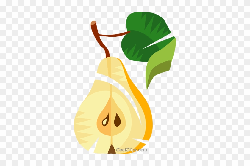 Sliced Pear Royalty Free Vector Clip Art Illustration - Sliced Pear Royalty Free Vector Clip Art Illustration #1297276