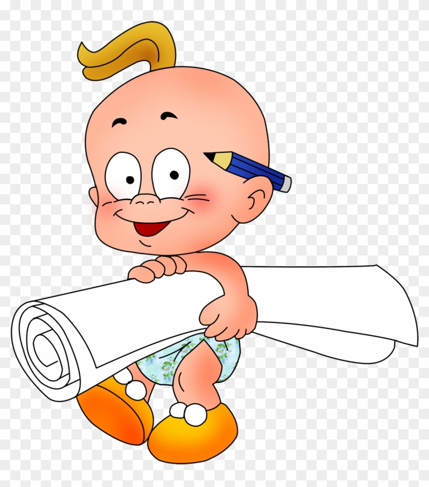 Láminas Infantiles Y Para Adolescentes - Funny Baby Clipart #1297335