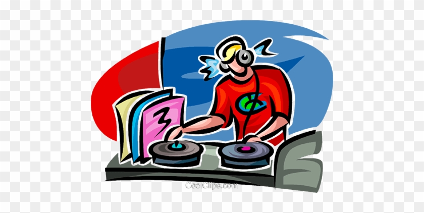 Disk Jockey Royalty Free Vector Clip Art Illustration - Disk Jockey Royalty Free Vector Clip Art Illustration #1297339