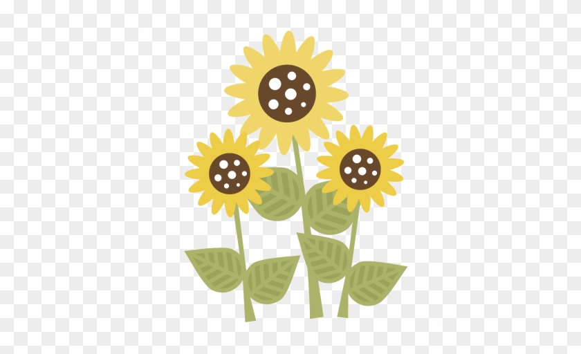 Nice Sunflower Images Clip Art Sunflowersvg Scrapbook - Cute Sunflower Clip Art #1297488