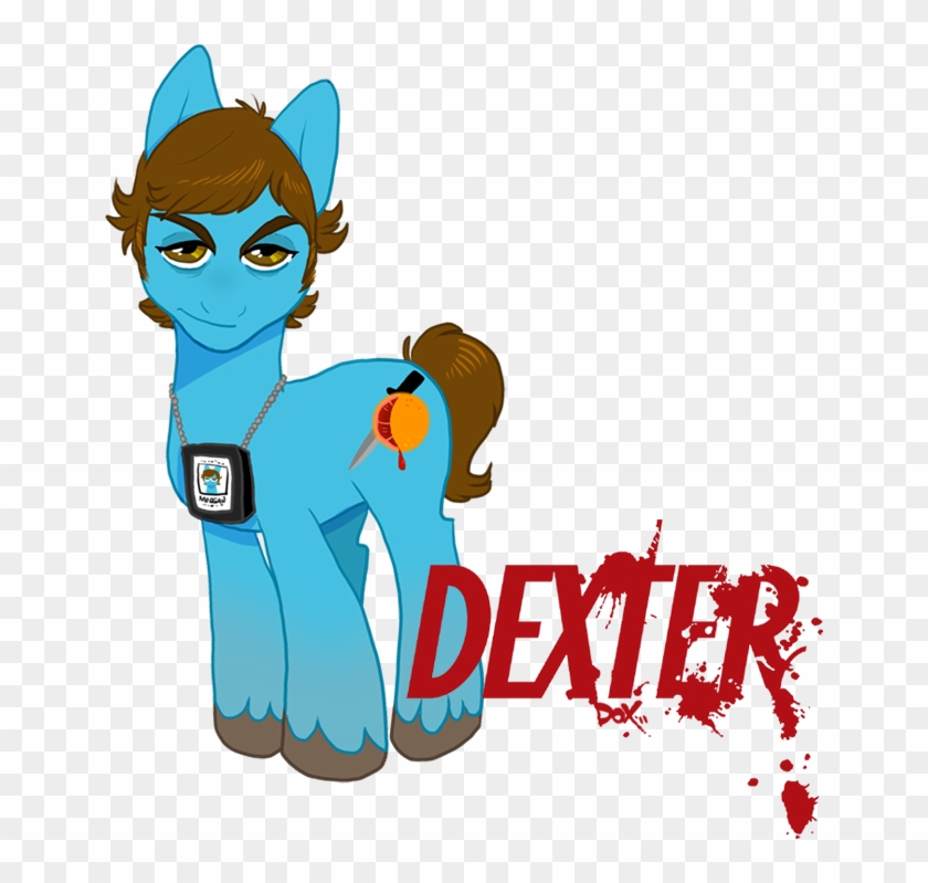 Dexter Morgan Mammal Vertebrate Cartoon Horse Like - Dexter Tv Show Wall Print Poster Decor 32x24 #1297494