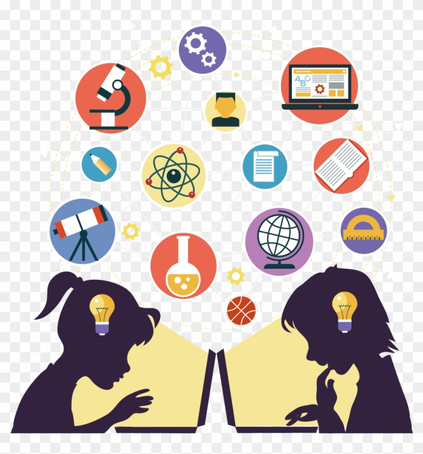 Flat Design Microscope - Вектор Обучение #1297528