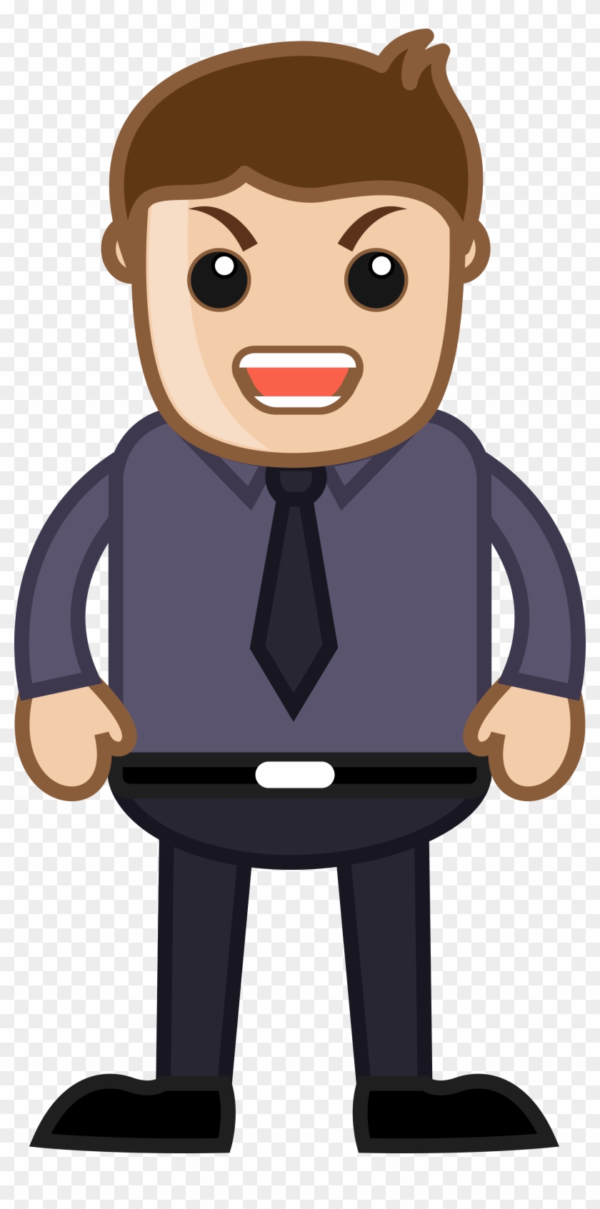 Angry Man Office Corporate Cartoon People Gyozrko - Angry Man Cartoon Png #1297744