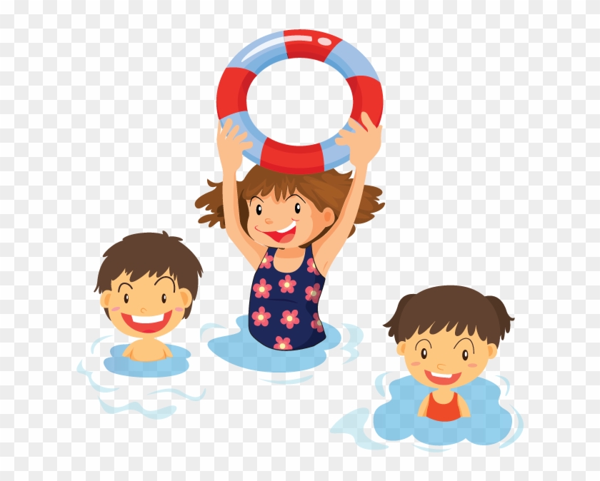 Schools - Children Swimming Clipart #1297790