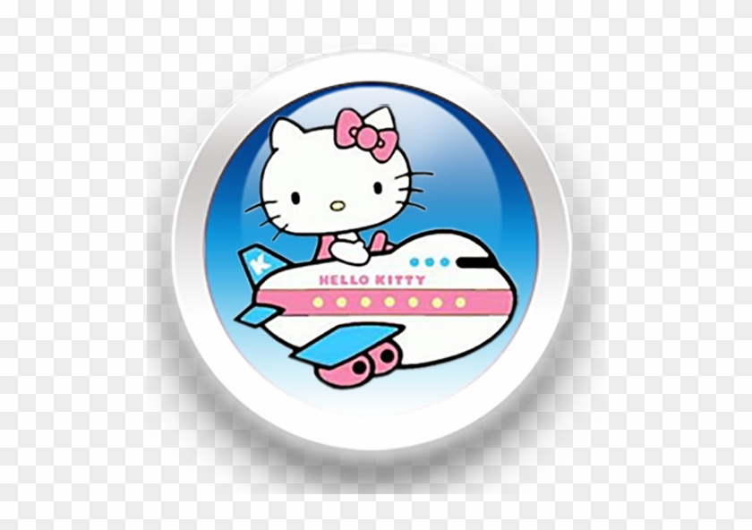Hello Kitty Plane Cartoon #1297953