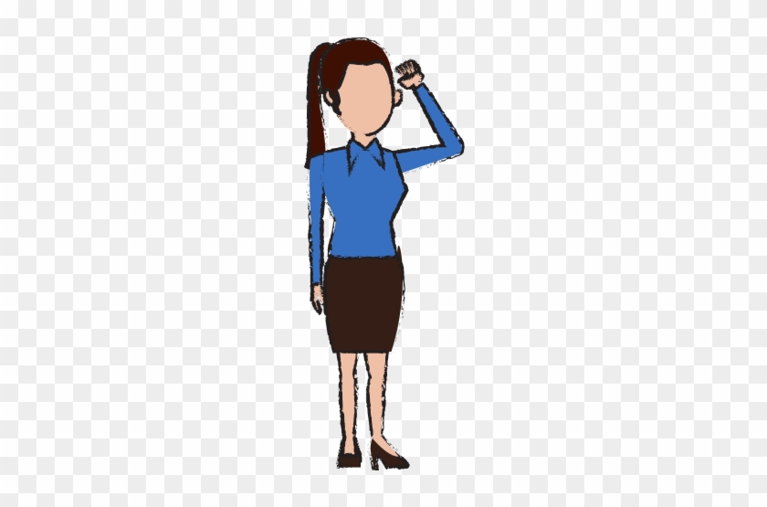 Business Woman Politician Character Standing - Businessperson #1298001