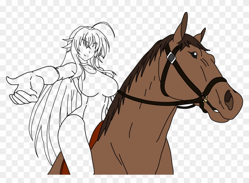 [wip] Rias Riding A Horse - Mane #1298024