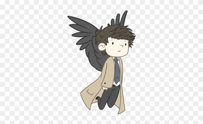 Animated Photo - Castiel Flying Gif #1298044