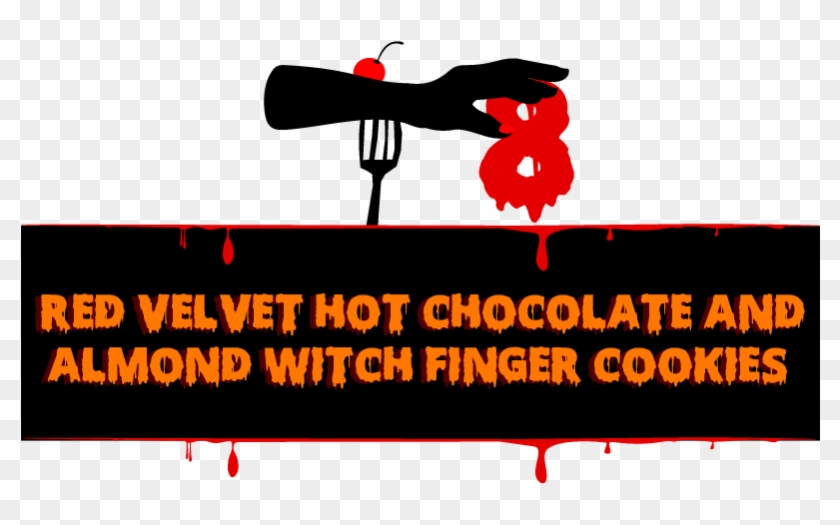Red Velvet Hot Chocolate And Almond Witch Finger Cookies - Illustration #1298209